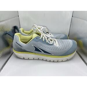 Altra Provision 5 Womens 9 Blue Yellow Running Sneaker Shoe Natural Wide Toe Box